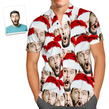 Load image into Gallery viewer, Custom Face Santa Mash Hawaiian Shirt – Personalized Christmas Gift for Men