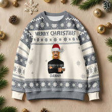 Load image into Gallery viewer, Personalized Cartoon Christmas Ugly Sweater โ Funny Gift for Family or Friends