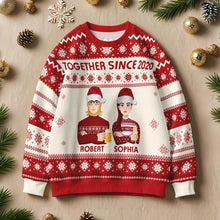 Load image into Gallery viewer, Personalized Cartoon Christmas Ugly Sweater โ Funny Gift for Family or Friends