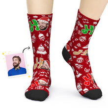 Load image into Gallery viewer, Personalized Face Christmas Socks for Adults and Kids – 3 Colors