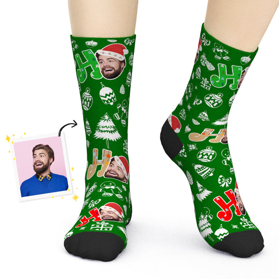Personalized Face Christmas Socks for Adults and Kids – 3 Colors