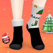 Load image into Gallery viewer, Custom Engraved Thick Christmas Socks – Funny Holiday Gift