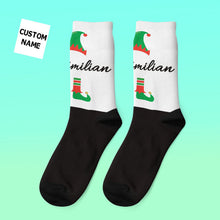 Load image into Gallery viewer, Custom Engraved Thick Christmas Socks – Funny Holiday Gift