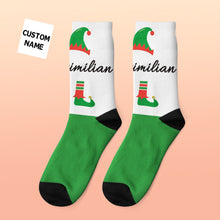Load image into Gallery viewer, Custom Engraved Thick Christmas Socks – Funny Holiday Gift