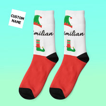 Load image into Gallery viewer, Custom Engraved Thick Christmas Socks – Funny Holiday Gift
