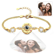 Load image into Gallery viewer, Personalized Photo Projection Bracelet – Roman Numerals Elegant Bracelet for Her