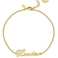 Load image into Gallery viewer, Personalized Name Anklet – Sterling Silver