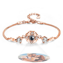 Load image into Gallery viewer, Personalized Photo Projection Flower Bracelet – Romantic Commemorative Gift for Girlfriend