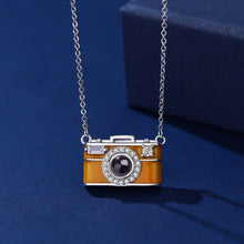 Load image into Gallery viewer, Personalized Photo Necklace Projection Gem Camera Necklace Anniversary Gifts for Her