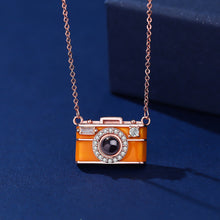 Load image into Gallery viewer, Personalized Photo Necklace Projection Gem Camera Necklace Anniversary Gifts for Her