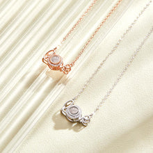 Load image into Gallery viewer, Custom Love Projection Necklace – Personalized Picture Jewelry Silver