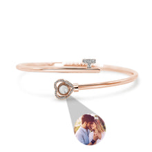Load image into Gallery viewer, Personalized Photo Projection Bracelet – Heart Adjustable Bracelet Gift for Her