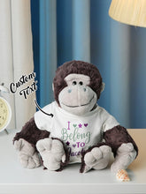 Load image into Gallery viewer, Personalized Animal Plush Stuffed Toy – Baby Birth Announcement Gift