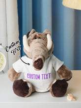 Load image into Gallery viewer, Personalized Animal Plush Stuffed Toy – Baby Birth Announcement Gift