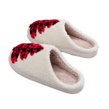 Load image into Gallery viewer, Red Christmas Tree Cotton Slippers – Cozy Holiday Home Shoes