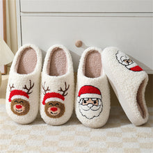 Load image into Gallery viewer, Christmas Gingerbread Man Cotton Slippers – Santa Claus Home Shoes
