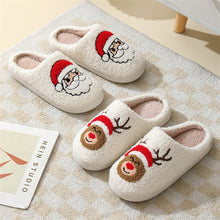 Load image into Gallery viewer, Christmas Gingerbread Man Cotton Slippers – Santa Claus Home Shoes