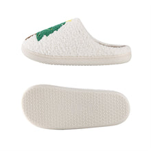 Load image into Gallery viewer, Christmas Tree Cotton Slippers – Cozy Holiday Home Shoes