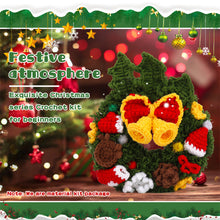 Load image into Gallery viewer, Christmas Wreath DIY Crochet Kit for Beginners – Gift for Adults & Kids