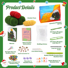 Load image into Gallery viewer, Christmas Tree DIY Crochet Kit for Beginners –Gift for Adults & Kids