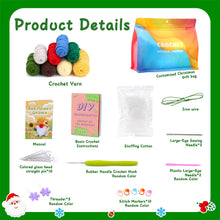 Load image into Gallery viewer, Christmas Gnome DIY Crochet Kit for Beginners – Gift for Adults & Kids