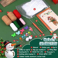Load image into Gallery viewer, Christmas Gingerbread Man DIY Crochet Kit for Beginners –Gift