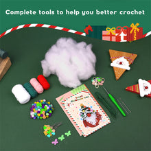 Load image into Gallery viewer, Christmas Gnome DIY Crochet Kit for Beginners –Gift for Adults & Kids