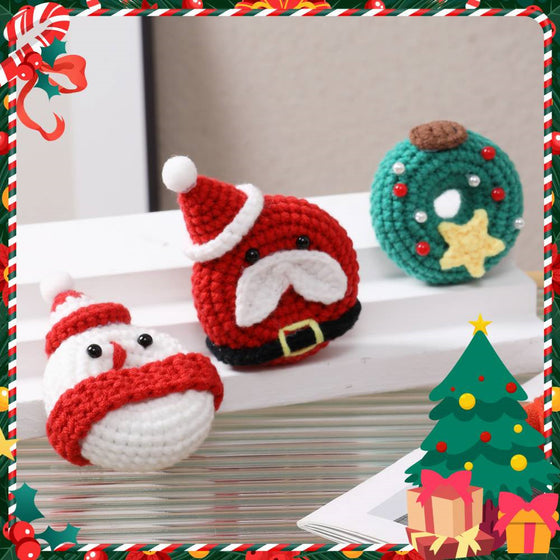 Christmas Donut DIY Crochet Kit for Beginners | Gifts for Adults and Kids