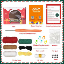 Load image into Gallery viewer, Christmas Donut DIY Crochet Kit for Beginners | Gifts for Adults and Kids