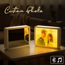 Load image into Gallery viewer, Custom Photo Bluetooth Speaker Mirror Lamp – Personalized Light & Sound Gift