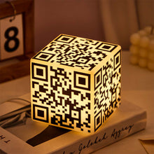 Load image into Gallery viewer, Scannable QR Code Cube Night Light with Custom Photo or Text – Personalized Gift for Her