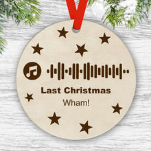 Load image into Gallery viewer, Custom Engraved Music Code Christmas Ornament