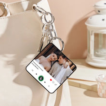 Load image into Gallery viewer, FridgeBeats Custom Photo & Text Music Keychain – Playable Music Box Bag Charm