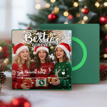 Load image into Gallery viewer, FridgeBeats Framed 4.0 Custom Besties Forever Song Magnet – Personalized Music Fridge Gift for Best Friends