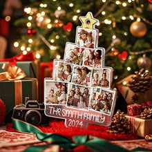 Load image into Gallery viewer, Personalized Photo Christmas Tree Ornament – Custom Family Keepsake