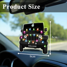 Load image into Gallery viewer, Personalized Acrylic Car Ornament with Name for Christmas Gift