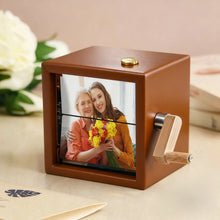 Load image into Gallery viewer, Custom 8 Photos Music Flipbook Frame Animation Machine Detachable Photos Mechanical Hand-cranked Photo Album