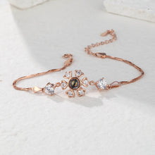 Load image into Gallery viewer, Personalized Projection Photo Bracelet – Custom Picture with Zircon Accents