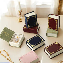 Load image into Gallery viewer, Multicolor Book-Shaped Jewelry Box – Ring & Necklace Gift Box for Her