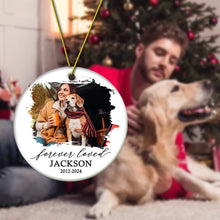 Load image into Gallery viewer, Personalized Memorial Pet Christmas Ornament