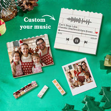 Load image into Gallery viewer, Personalized Building Brick Puzzle Photo Block Christmas Ornament