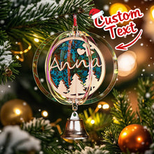Load image into Gallery viewer, Personalized Rotating Wind Chime Christmas Ornament with Name