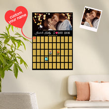 Load image into Gallery viewer, Personalized Scratch-Off Bucket List Poster – Custom Gift for Couple