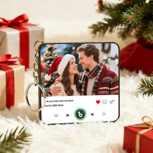 Load image into Gallery viewer, FridgeBeats Custom Photo & Text Music Keychain – Playable Music Box Bag Charm