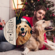 Load image into Gallery viewer, Personalized Pet Christmas Ornament with Photo