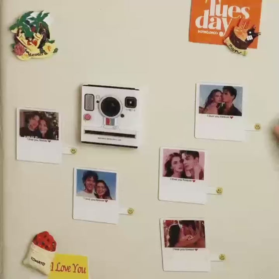 Custom Instant-Style Photo Music Fridge Magnet – Light-Up Songs Gift