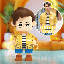 Load image into Gallery viewer, Fully Customizable Cute Giant Minifig – Personalized Full-Body Brick Figure Gift for Him
