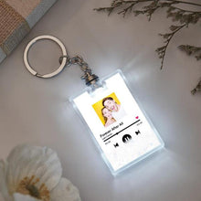 Load image into Gallery viewer, Custom Photo Quicksand Keychain with Scannable Music Code &amp; LED Light

