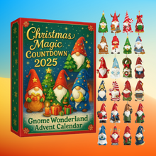 Load image into Gallery viewer, Christmas Gnome Wonderland Advent Calendar – Magical Countdown Gift Box

