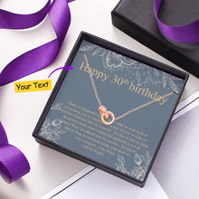 Load image into Gallery viewer, Double Ring Necklace – Personalized Birthday Gift for Lover